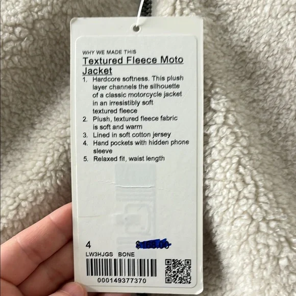 Lululemon textured fleece moto jacket! - Picture 2 of 4